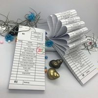 Livre de tickets d'ongles de luxe à impression personnalisée, pour le Salon de manucure, carnet de rendez-vous, fabriqué au Vietnam