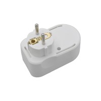 E-SUN 3 prise secteur prise européenne Schuko adaptateur secteur convertisseur avec 2 ports de sortie USB a prise murale adaptateur de prise murale