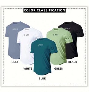 Conception personnalisée de t-shirts de haute qualité 180 g/m², impression personnalisée du logo de la marque OEM, t-shirts unisexes pour hommes 100 % coton - Product Image 6
