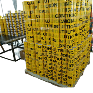 Caution Warning <b>Tape</b> 2 In X 1000 Ft Yellow Polyethylene Hazard Barrier <b>Tape</b> For Safety Marking - Product Image 1