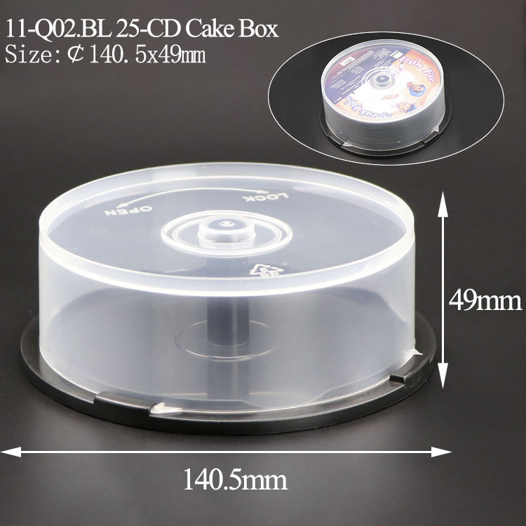 Boîte à gâteau Q02 : 12 cm, 25 CD