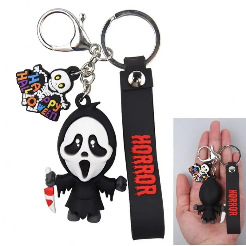 Porte-clés de voiture avec pendentif de poupée, Design de noël, joli dessin animé Jack Skellington le cauchemar avant noël