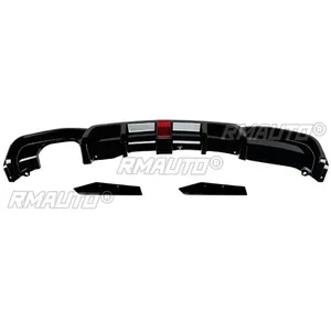 ลิ้นกันชนหลัง F30 สีดำเงา พร้อมไฟ สไตล์ MP ชุดแต่งกันชนหลังสำหรับ BMW F30 ปี 2012-2019 อุปกรณ์ตกแต่งรถยนต์ - Product Image 6