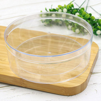 Boîtes d'emballage en plastique transparent jetables personnalisées JNH018, moulées par injection en PS, pour aliments pour bébés, biscuits, gâteaux, sucre et autres aliments