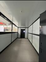 Maison conteneur modulaire pliable abordable, directement du fabricant, pour les camps temporaires de projets routiers