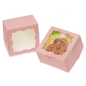Manufacture flat packed yule log cupcake boxes 6 with or without window