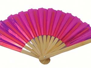 Éventail pliant Kung Fu en PVC et film laser, idéal pour les cadeaux artisanaux, les spectacles de danse, les fêtes, les accessoires de photographie et les événements Rave. - Product Image 6