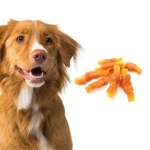 Alimento Natural y Saludable para Mascotas, Golosinas para Perros, Alto en Proteínas y Bajo en Grasas, Patata Dulce Enrollada con Pollo, Bocadillos Secos para Perros, Venta al por Mayor OEM ODM - Product Image 1