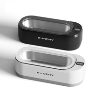 Nettoyeur ultrasonique intelligent électrique numérique multifonctionnel portable pour la maison, les bijoux, les lunettes, l'utilisation automobile, capacité de 350 ml, en acier inoxydable