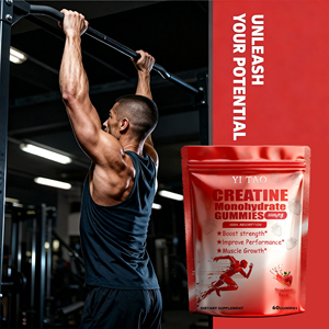 กัมมี่ครีเอทีนโมโนไฮเดรตแบบไม่มีน้ำตาล อาหารเสริมก่อนออกกำลังกาย ช่วยเสริมสร้างกล้ามเนื้อ เพิ่มความแข็งแรง และเพิ่มพลังงานสำหรับผู้ใหญ่ - Product Image 5