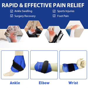 Bán buôn đàn hồi Gel gói Ice nén bọc lạnh trị liệu cho chân và mắt cá chân chấn thương - Product Image 6