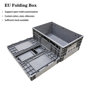 EU tiêu chuẩn nhiệm vụ nặng nề đóng mở hộp lưu trữ rắn có thể gập lại Stackable hậu cần kho lưu trữ công nghiệp sử dụng doanh thu Thùng - Product Image 4