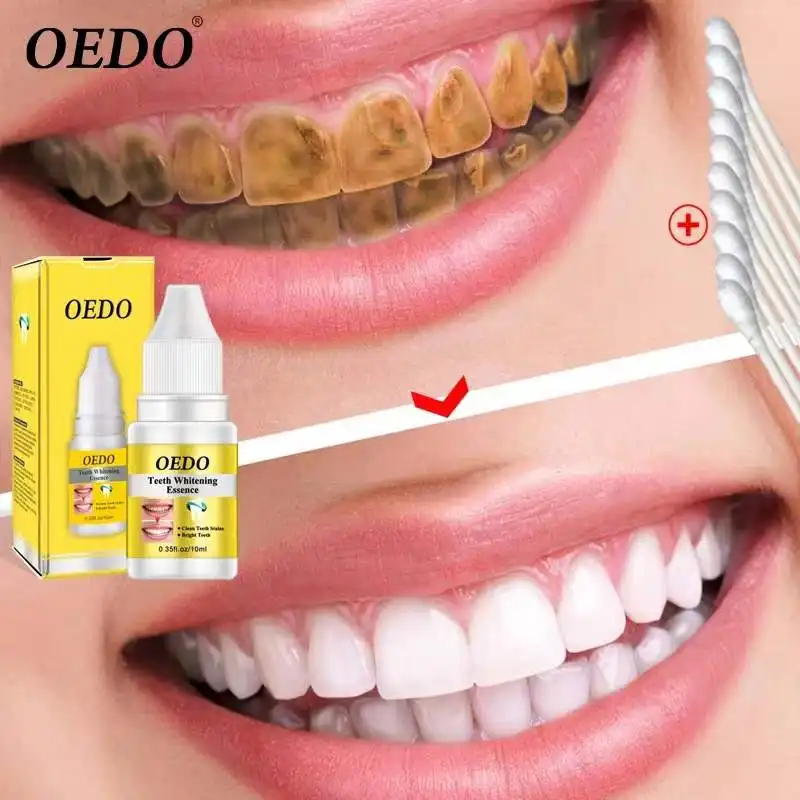OEDO-Polvo de esencia blanqueadora de dientes, higiene bucal, blanquea las manchas de placa, respiración fresca, herramientas dentales de higiene bucal