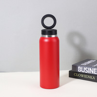 Termos Cangkir Vakum Isolasi Stainless Steel 304 Lapis Ganda Tutup Magnetik Modern Laris Manis 750ml Mug Perjalanan Portabel dengan Sedotan