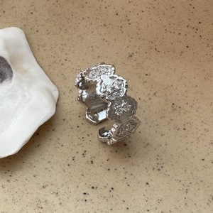 Anillo Geométrico Antiguo de Plata Pura S925, Diseño Elegante de Lujo Retro Francés con Circonita de Corte Ovalado, Joyería de Nicho - Product Image 5