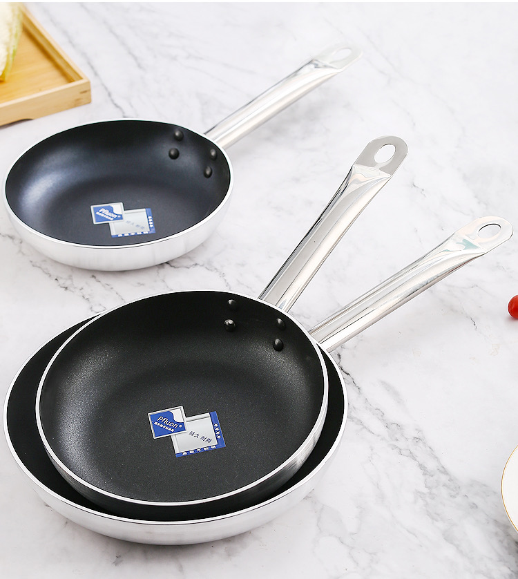 Stainless steel handle single bottom