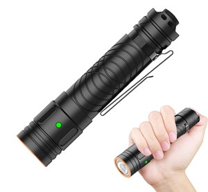 Lampe torche LED 2000lm en gros, portée 165m, étanche IP68, rechargeable USB, faisceau réglable, approvisionnement en vrac, usine 44Y - Product Image 1