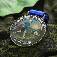 Médailles sportives personnalisées en gros, impression couleur, médailles de marathon personnalisées, médailles en métal avec logo de dessin animé, lettres personnalisables