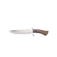 Couteau de chasse haut de gamme à lame pleine en acier inoxydable avec manche en bois, couteau de survie pour l'extérieur avec étui