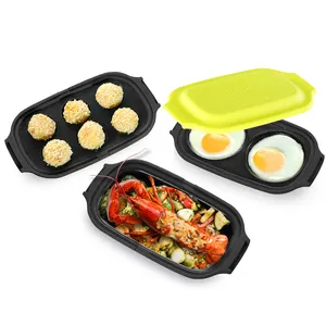 Piccola alta qualità Mini panetteria antiaderente 3 pezzi Multi palmare forno a microonde pentole - Product Image 1