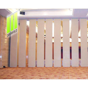 พาร์ทิชันประตูพับได้ปรับแต่ง DF-100อะลูมิเนียมพาร์ทิชันผนังสำนักงานพาร์ทิชันที่สามารถเคลื่อนย้ายได้ความหนา65-100มม. - Product Image 4