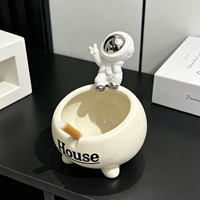 Cendrier en céramique créatif pour la maison, style minimaliste, pour salle de bain, salon, chambre, table basse, bureau, ornement de style chinois