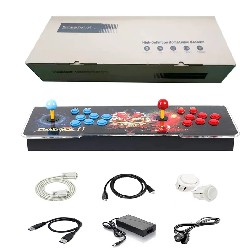 Grosir kotak e-sport Pandora konsol Game Jamma Arcade 6688 In 1 Street Fighter Te Joystick permainan