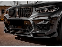 Kit carrosserie lèvre de pare-chocs avant en fibre de carbone style AE pour BMW X3M X4M, kit séparateur de pare-chocs avant personnalisé, accessoires automobiles