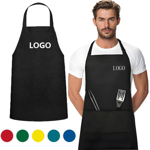 Tabliers <span class=keywords><strong>de</strong></span> <span class=keywords><strong>cuisine</strong></span> unisexe en coton et polyester avec 2 poches, pour chef, écologiques, durables, personnalisables (logo et taille), pour la <span class=keywords><strong>cuisine</strong></span> - Product Image 2