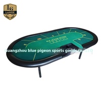 Langer 96-Zoll Moderner Luxus-Roulette- & Pokertisch mit Verstärkten Klappbaren Beinen für Casino-Glücksspiel