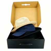 Boîte à chapeau personnalisée en carton, boîte d'emballage pour chapeau avec logo, boîte de rangement pour cadeau