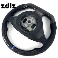 Volant en cuir perforé personnalisé en fibre de carbone pour BMW E90 E91 E92 X3 M3 E36 E81 E87 E93 Série 5 E60 E61 Série 3