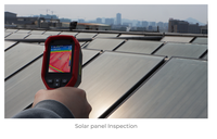 UNI-T caméra d'imagerie thermique infrarouge UTi260B est utilisée pour la détection de température des panneaux photovoltaïques et des moteurs automobiles