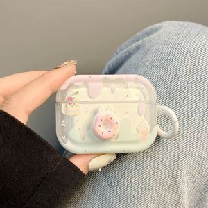 For AirPods Pro 3 Girl <strong>Cute</strong> <strong>Earphone</strong> Protective Case for Apple <strong>Earphones</strong> 4 3 Wireless <strong>Earphones</strong> Cartoon Donut Protective Cover - Product Image 4