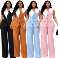 Nouvelle Collection 2026 – Ensemble Décontracté Deux Pièces Grande Taille pour Femme, Taille Haute en Lin/Coton, Idéal pour l'Été