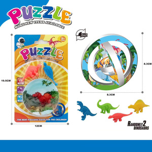 Nuovi arrivi rompicapo con geometria rotante giocattolo Puzzle per bambini dinosauro 3D Puzzle Smart Play Puzzle - Product Image 3