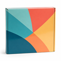 Caja de cartón corrugado de color personalizado, caja de cartón laminado a todo color con impresión de logotipo para embalaje minorista al por mayor