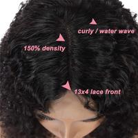Perruque courte en dentelle frontale avec boucles pixie, cheveux humains vierges 10A, vague d'eau profonde, pré-épilée, de Uniky Wholesale Vendors