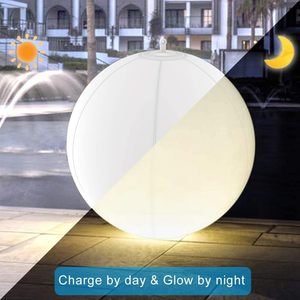 Ip68 14 \ "Inflatable năng lượng mặt trời Glow <span class=keywords><strong>Globe</strong></span> 4 màu sắc thay đổi <span class=keywords><strong>LED</strong></span> ánh sáng ban đêm không thấm nước nổi hồ bơi đèn cho Đảng trang trí nội thất vườn - Product Image 3