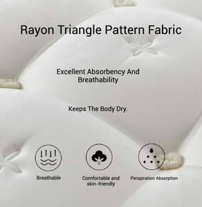 Nệm mùa Xuân bốn lá lai bông tam giác hoa mẫu không dính tự niêm phong túi bền thoáng khí giống như đám mây - Product Image 4