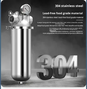 <span class=keywords><strong>Filter</strong></span> Air Presisi Keamanan Tinggi 304 Stainless Steel Industrial Pre-PP Cotton <span class=keywords><strong>Filter</strong></span> untuk Sumur Semen Pasir Laju Alir Besar - Product Image 1