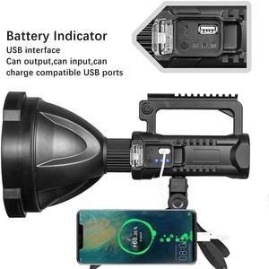ไฟฉาย LED แบบชาร์จ USB สว่างพิเศษ พร้อมขายึด ไฟฉายพกพาพลังงานสูงสำหรับตกปลา W5120 ไฟทำงานแบบ USB ขายส่ง - Product Image 2