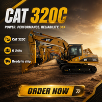 Excavatrice d'occasion CAT 320C 90% neuve avec godet de 0,8 m³ et moteur diesel, pelleuse d'occasion de 20 tonnes CAT 320C 320D 320GC prête à être expédiée