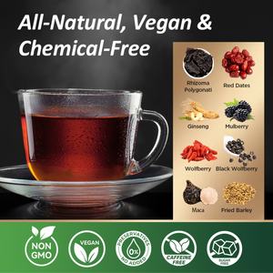 Té de Hierbas Chinas Personalizado para la Limpieza de Riñones, Ginseng y Maca, Apoyo para la Salud Renal, Flujo Urinario Saludable para Hombres, Té Herbal Energético - Product Image 2