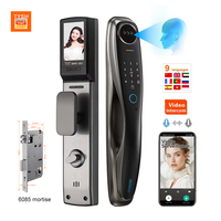 Serrures de porte intelligentes TYSH pour porte d'entrée, caméra faciale 3D, serrure intelligente extérieure, armoire numérique, serrure de porte intelligente Tuya à empreinte digitale, mortaise 6085