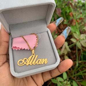 Lateefahパーソナライズネックレスユニセックスステンレス文字DIYカスタムネームネックレス - Product Image 4