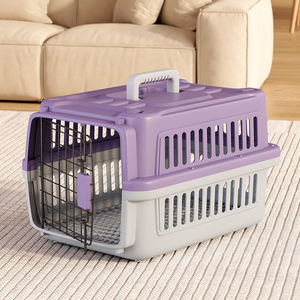 Usine Hot Sellers PET Cage en plastique Chien Transporteur Voyage Chat Chariot Cage Extérieure Pet Boîte à Air - Product Image 3