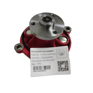 Peças de máquina de escavadeira hyuncantadora, motor diesel 12v mini bomba de água «21247955 d4d d6d ec210 ec290