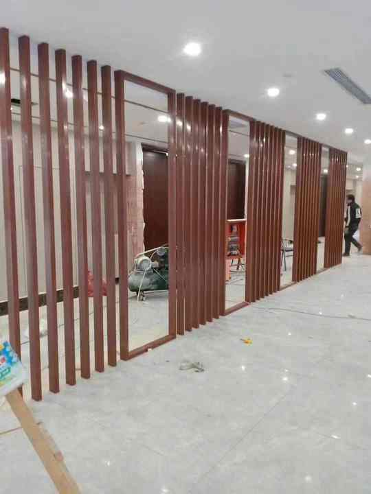 WPC Square Timber Living Room Dividers - Stylish & Durable