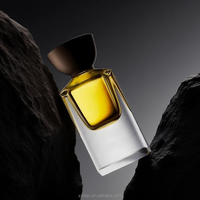 Nouvelles bouteilles de parfum en verre transparent cylindriques de luxe vides de 30 ml, carrées, 100 pièces, contenants cosmétiques rechargeables, emballage en boîte cadeau